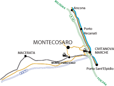 Cartina Montecosaro